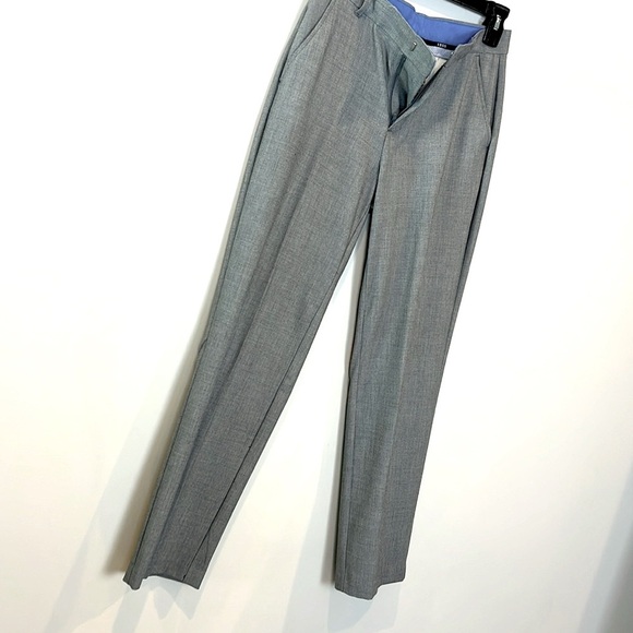 Izod Big Boy's Size 14 Regular Like New Gray Flat Front Suit Dress Pants - Picture 6 of 8